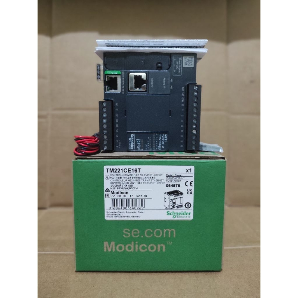 PLC SCHNEIDER TM221CE16T Transistor Ethernet Controller PLC MODICON