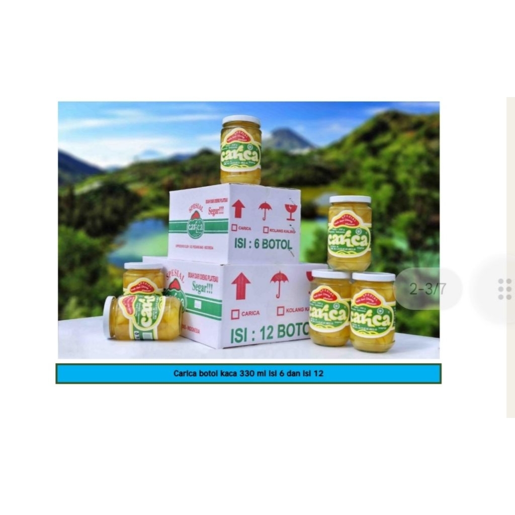 Carica podang mas kemasan gelas isi 6 khas Wonosobo