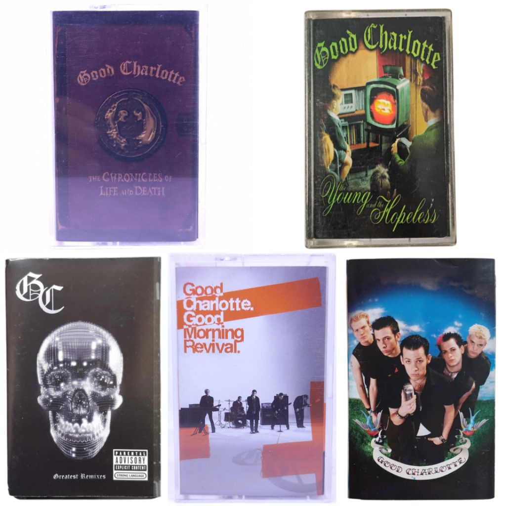 Kaset pita GOOD CHARLOTTE - the chronicles of life snd death - the young and the hopeless - greatest