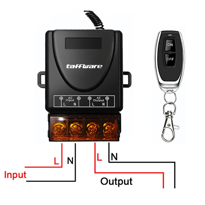 Saklar Remote Wireless Jarak Jauh Remote Listrik 433MHz 220V 30A