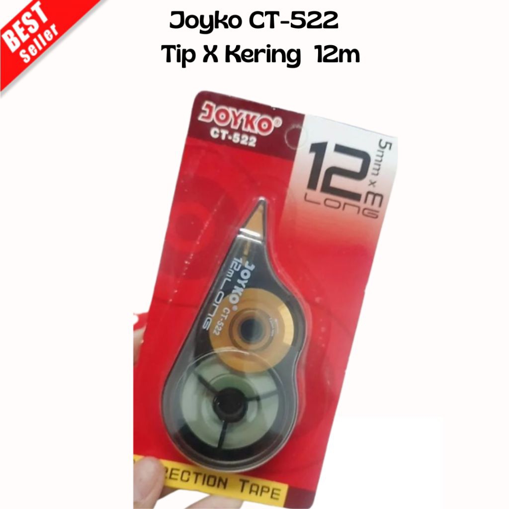 Joyko Correction Tape TipEx Kertas Joyko CT-522  Pastel Tip X Kering  (SUF)