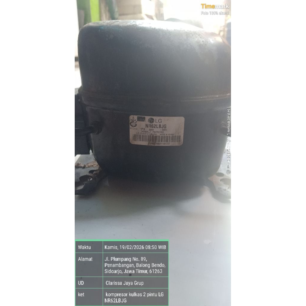 kompresor kulkas 2 pintu LG jumbo NR62LBJG