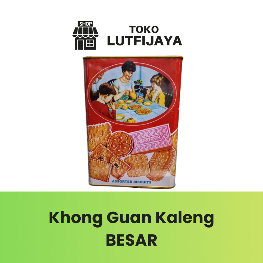 Khong Guan Biskuit Kaleng Besar 1600g – Aneka Biskuit & Wafer Premium