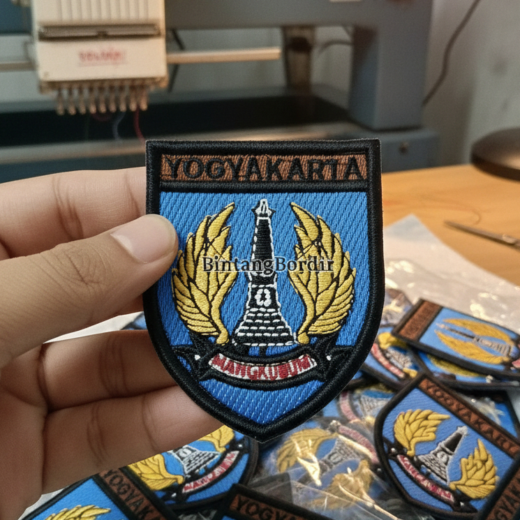 "HIGH QUALITY" Logo Kwarda Yogyakarta Bordir Timbul