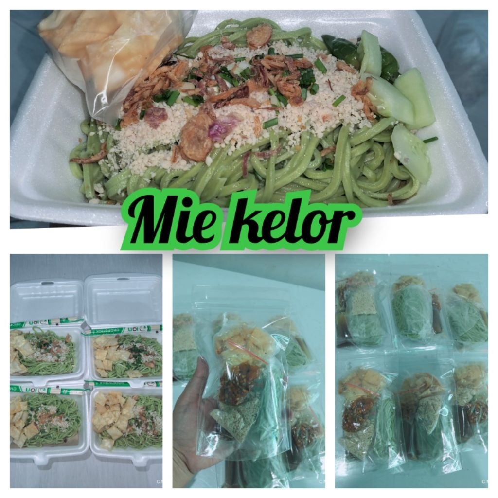 Mi Pangsit Cwie mie Hijau Daun Kelor Frozen