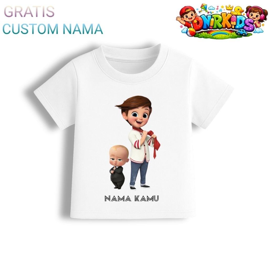 Kaos Anak Cowok Baby Boss Bahan Adem