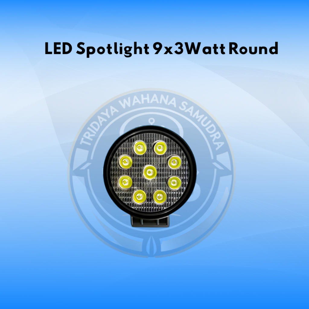 LED Spotlight 9x3Watt Round