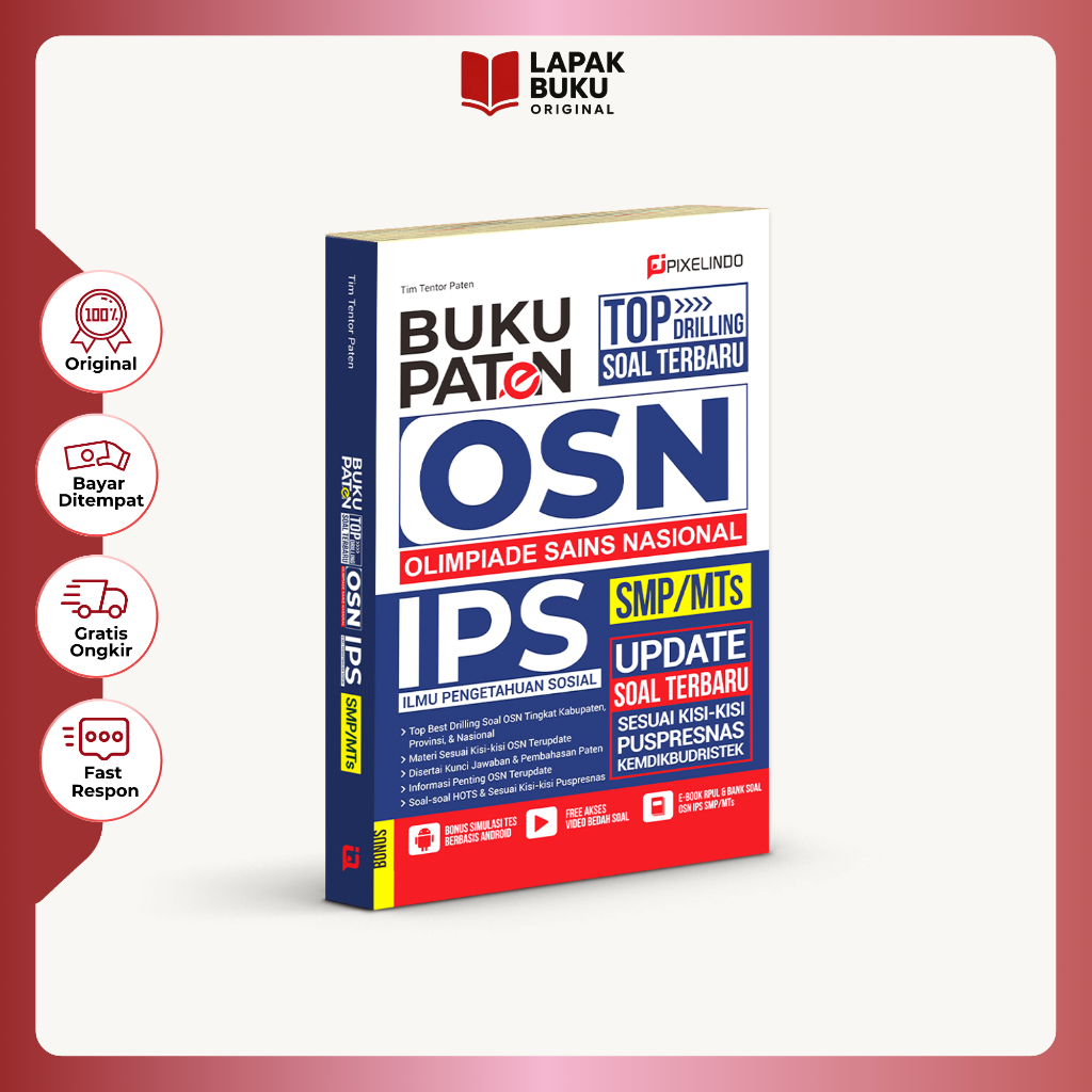 Buku Paten Olimpiade Sains Nasional IPS SMP /MTS (OSN IPS SMP) - Pixelindo