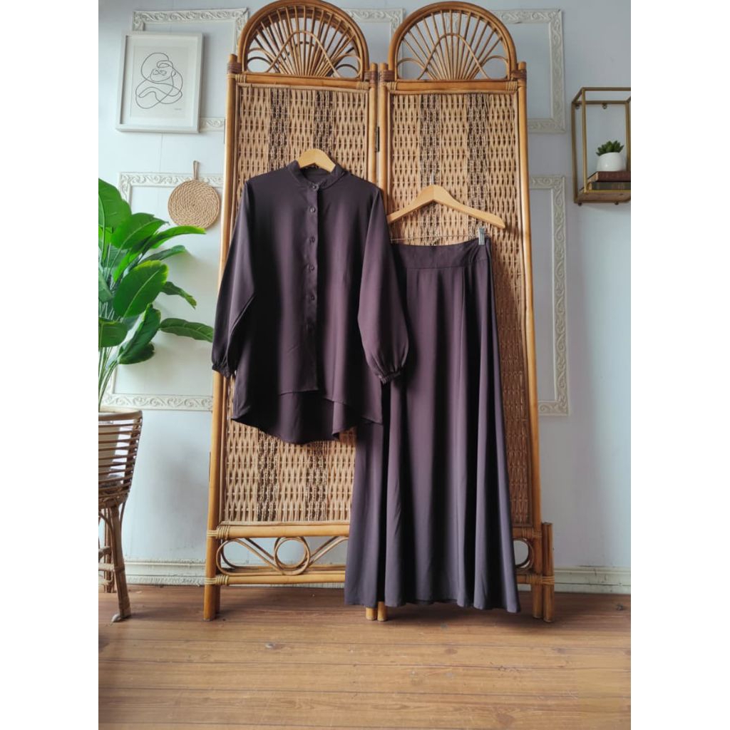 Fitri One Set Tunik Rok Set Tunik Set Rok Baju Lebaran