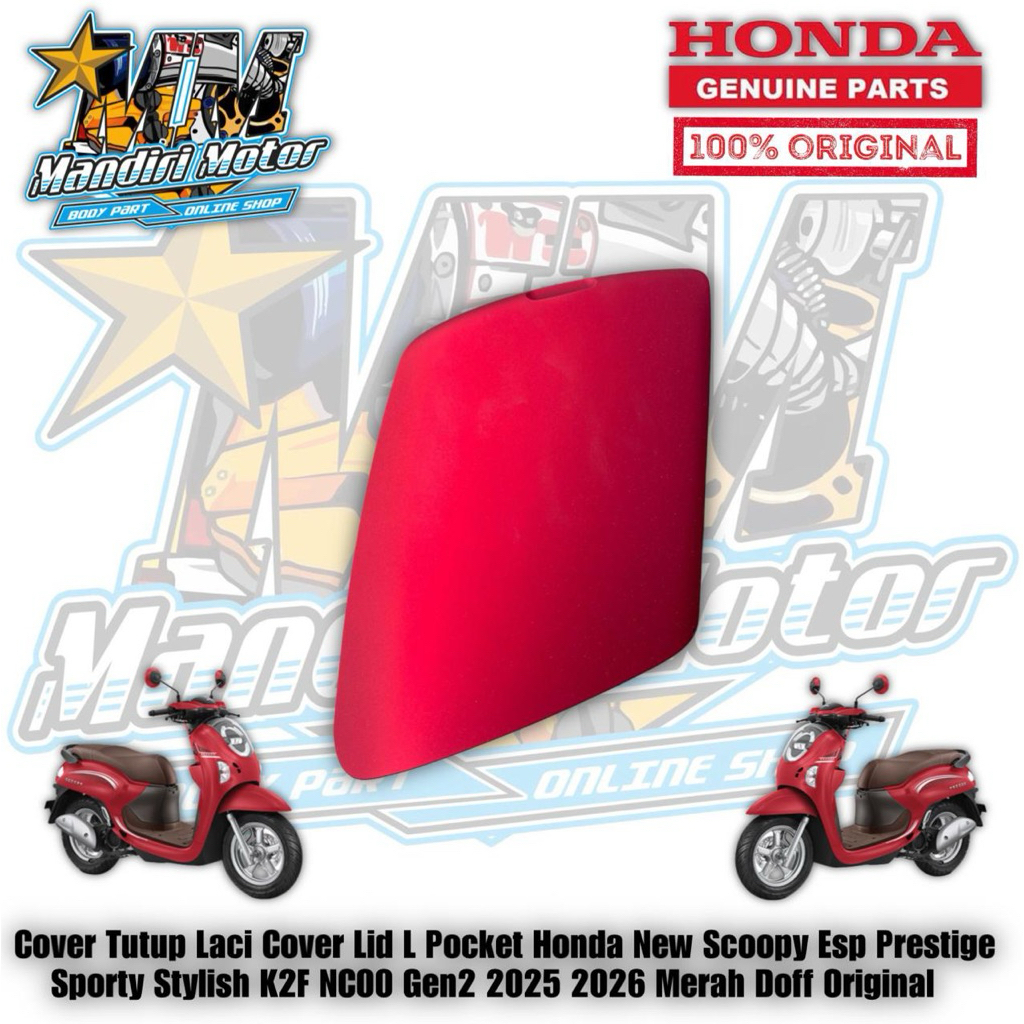 Cover Tutup Laci Cover Lid L Pocket Honda New Scoopy Esp Prestige Sporty Stylish K2F NC00 Gen2 2025 