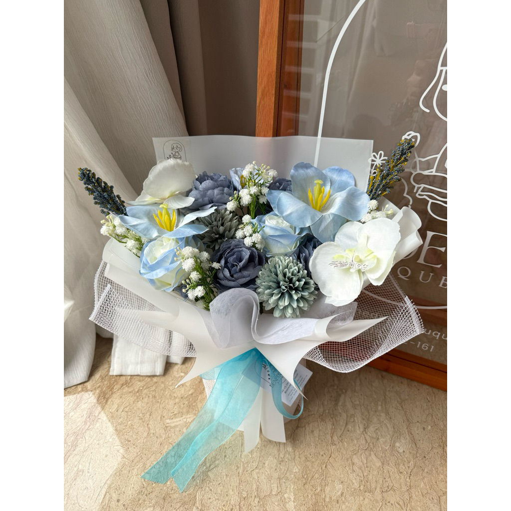 BENEDETTA Bluebell Artificial Bouquet