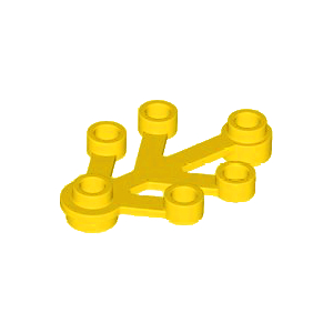 Lego Yellow Part 2423 Plant Leaves 4 x 3