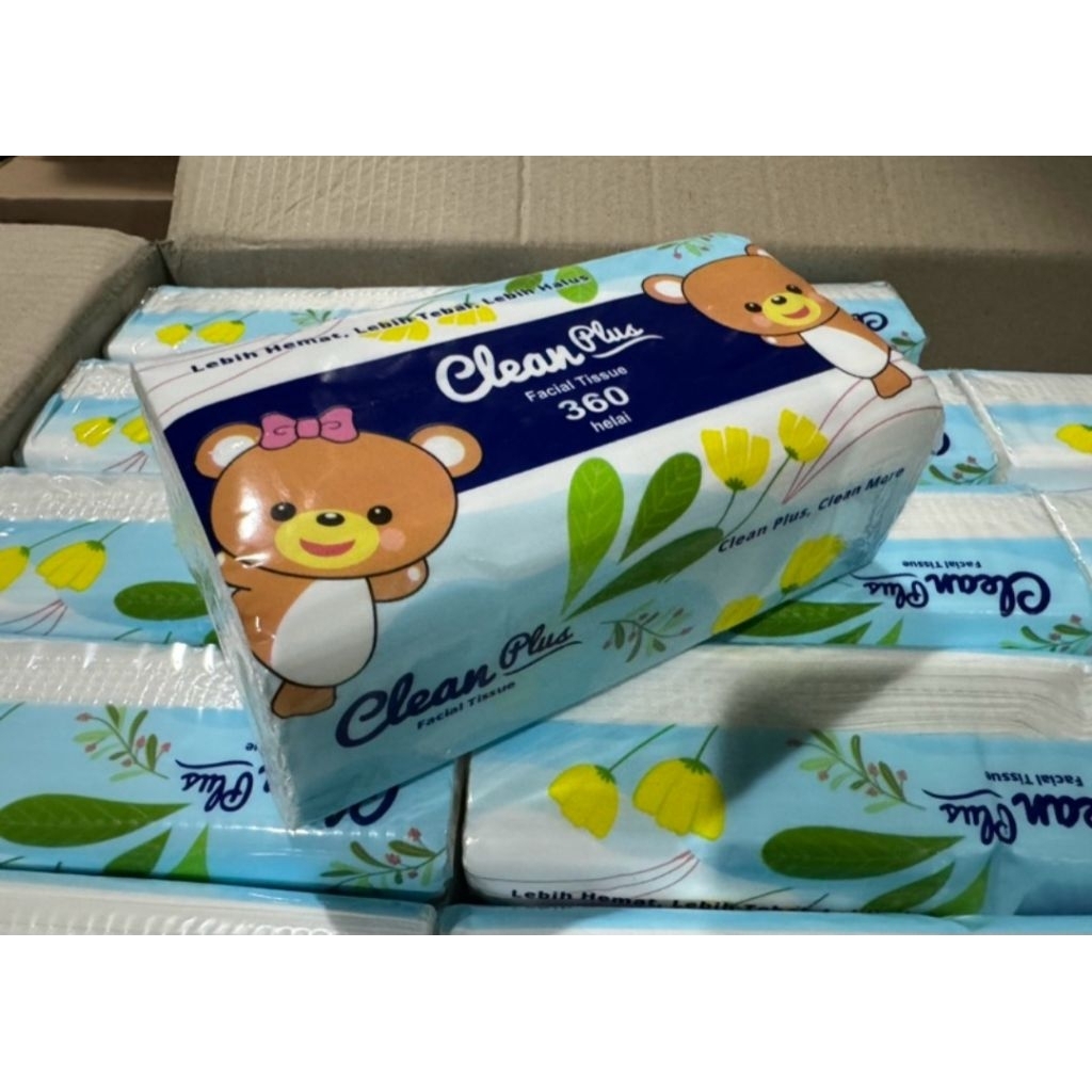 Tissue clean plus 360 helai | Tissue Wajah clean plus