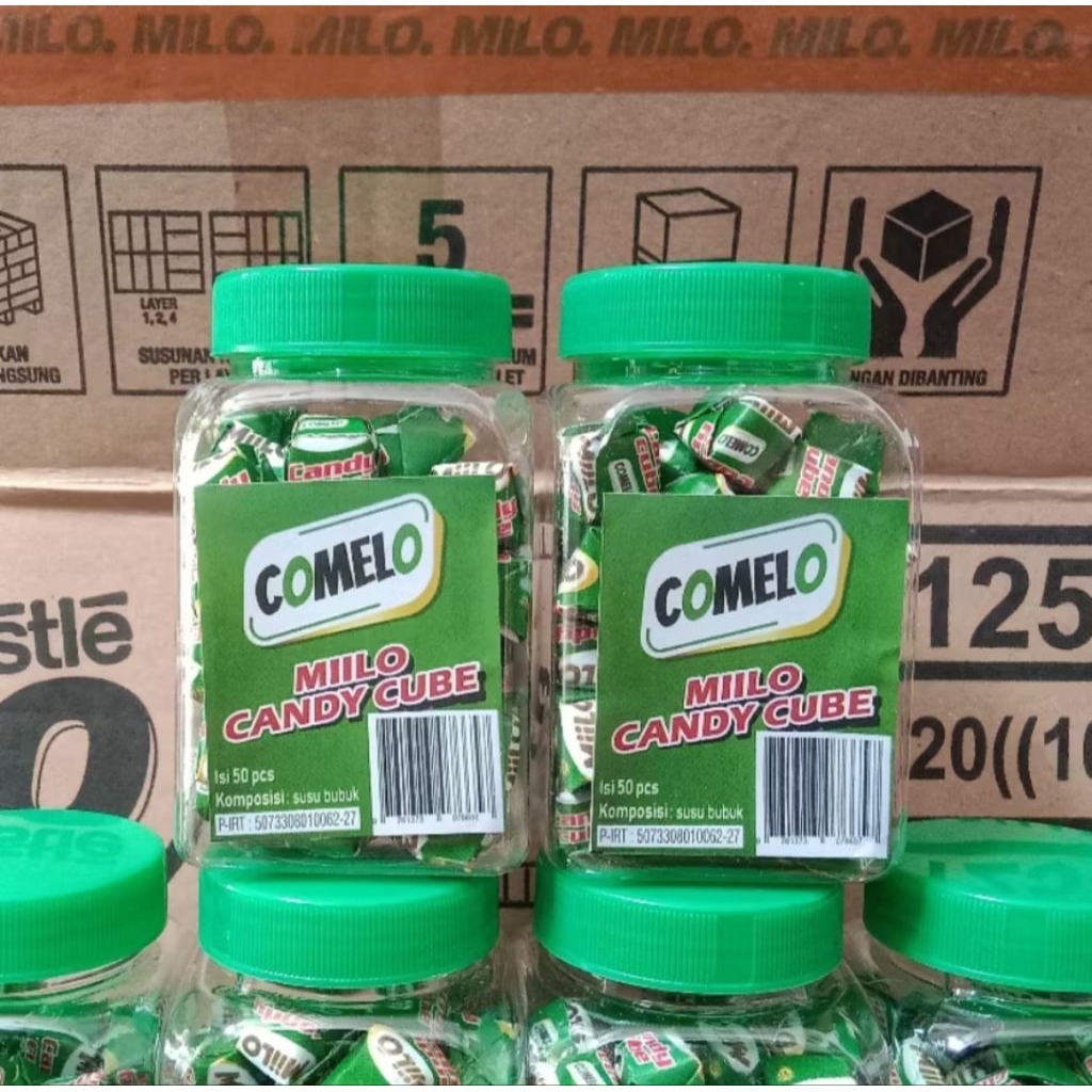 (ISI 50 ) Permen Milo toples isi 50 / permen comelo isi 50 / permen lebaran / permen millo coklat
