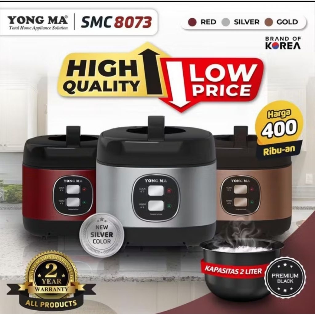 Rice cooker Yongma Smc 8073 manual 2 Liter