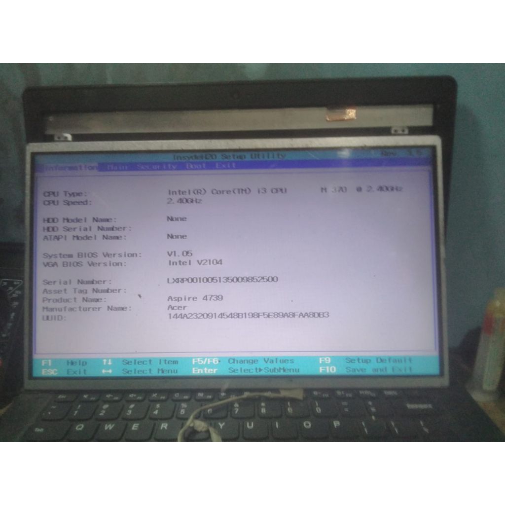 LCD led laptop Acer Aspire 4739 4749 4339 4349 ZQH Chipset HM55