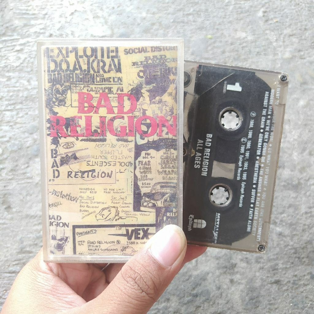 Kaset Pita Bad Religion - All Ages Punk