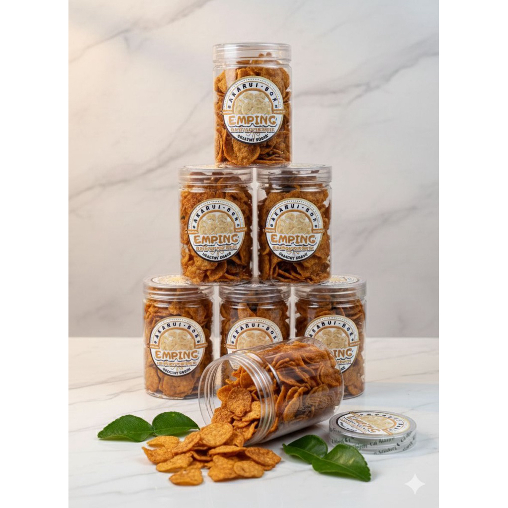 Emping Melinjo, Emping Pedas Manis Daun Jeruk, Emping Melinjo Gurih