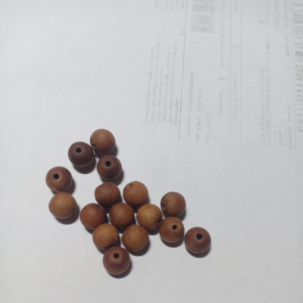 Kayu Boga butiran manik manik kayu