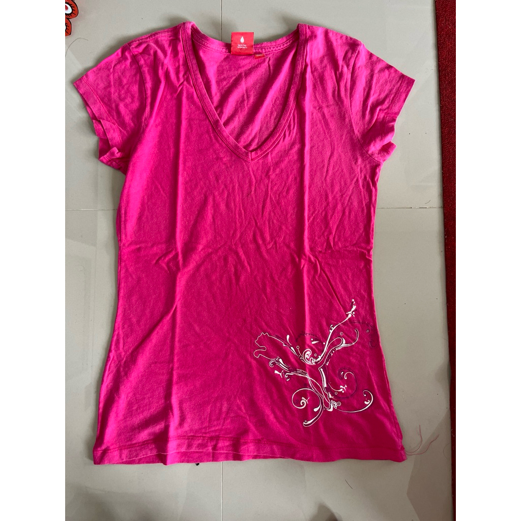 prelove kaos wanita warna pink