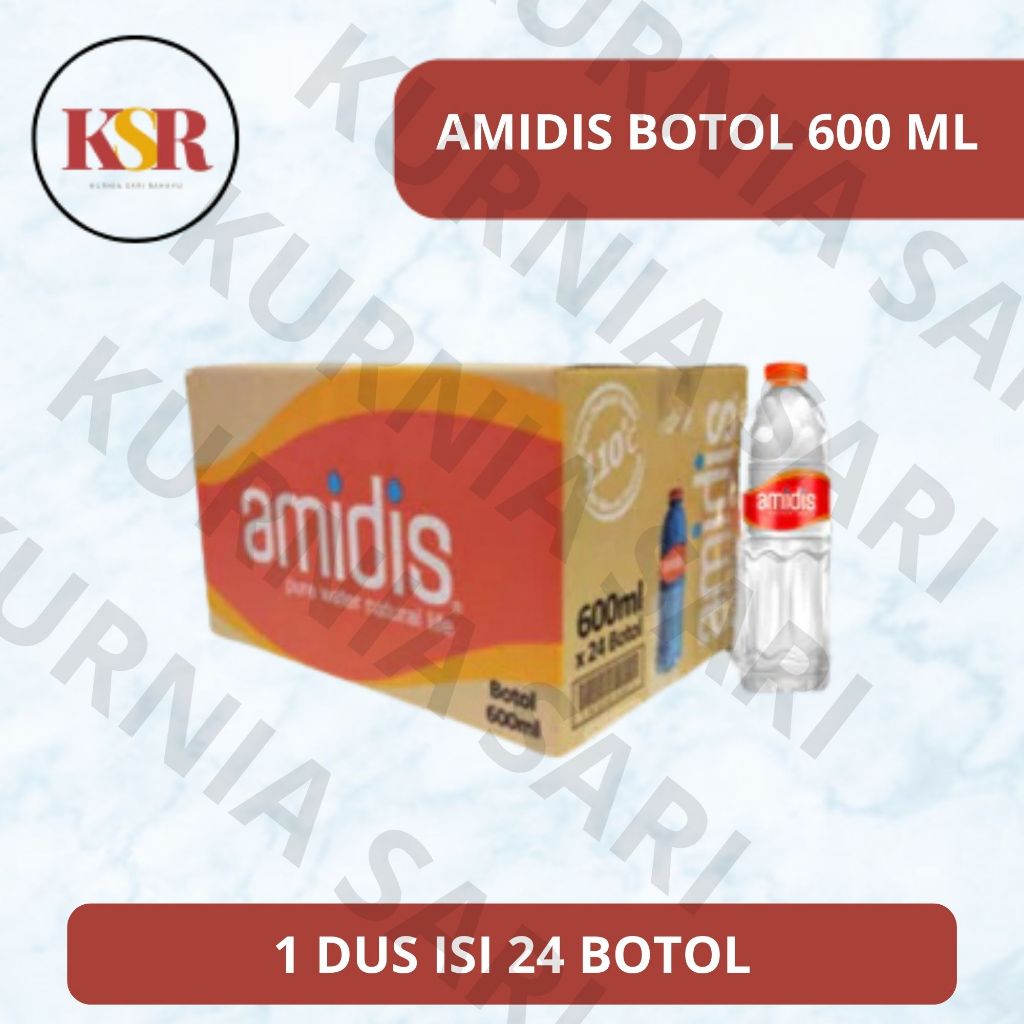[KSR] AMIDIS Botol 600ml Dus - 24 x 600ML [ Khusus Bandung ]