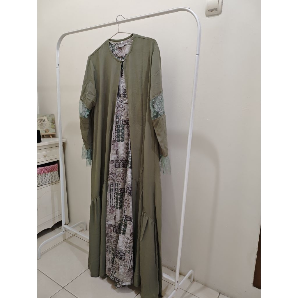 preloved - bianca dress - sage green