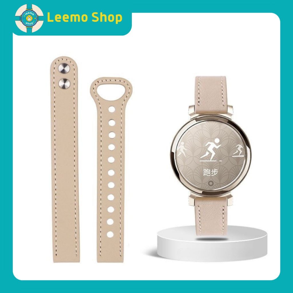 Terbaru Strap Leather Premium Garmin Lily 2 Tali Jam Kulit Asli Tali Strap Jam Kulit Leather Elegan