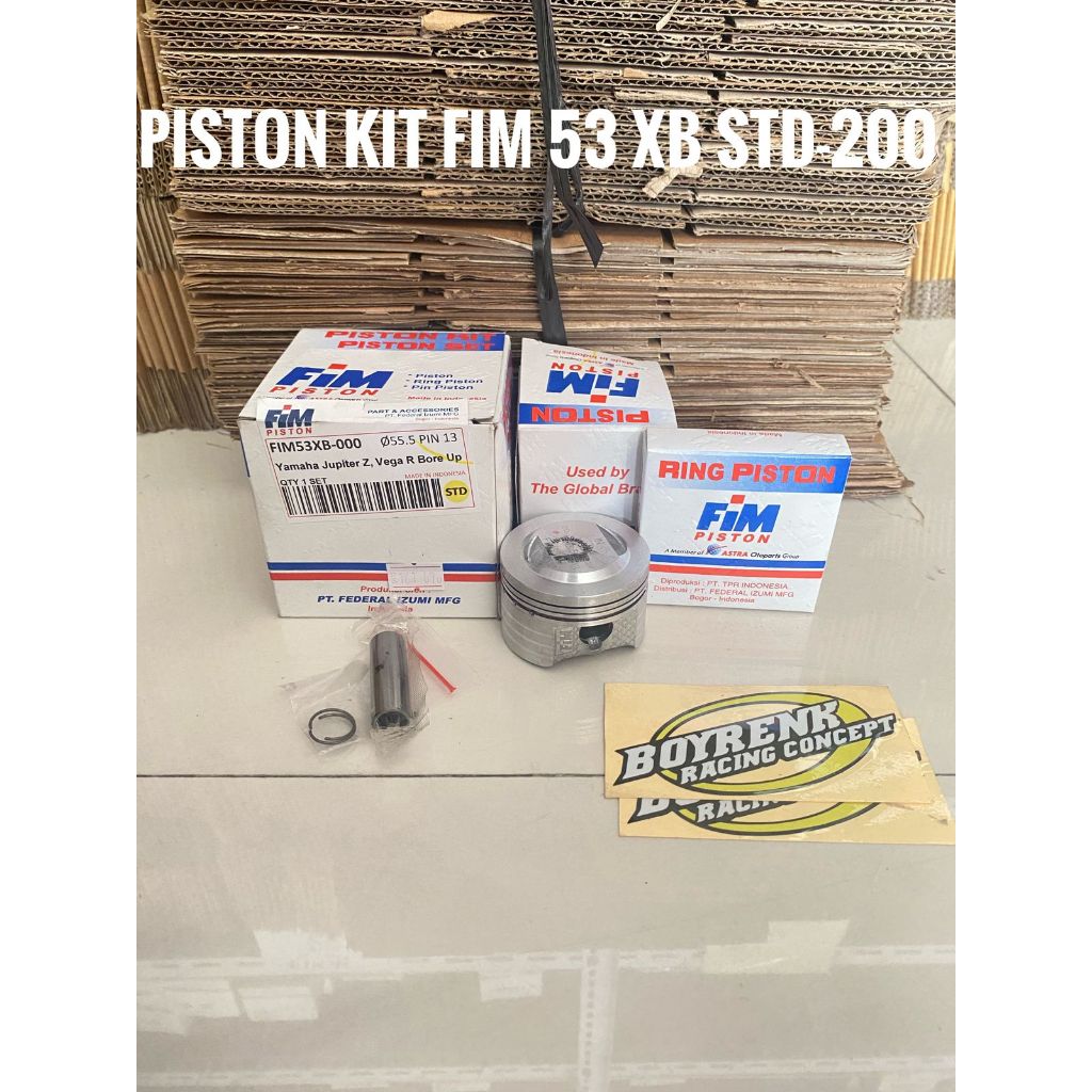 PISTON KIT SEHER KIT FIM 53XB FIM 53 XB FIM53XB FIM53 XB JUPITER Z VEGA R BORE UP 130CC 55.5 56 56.5