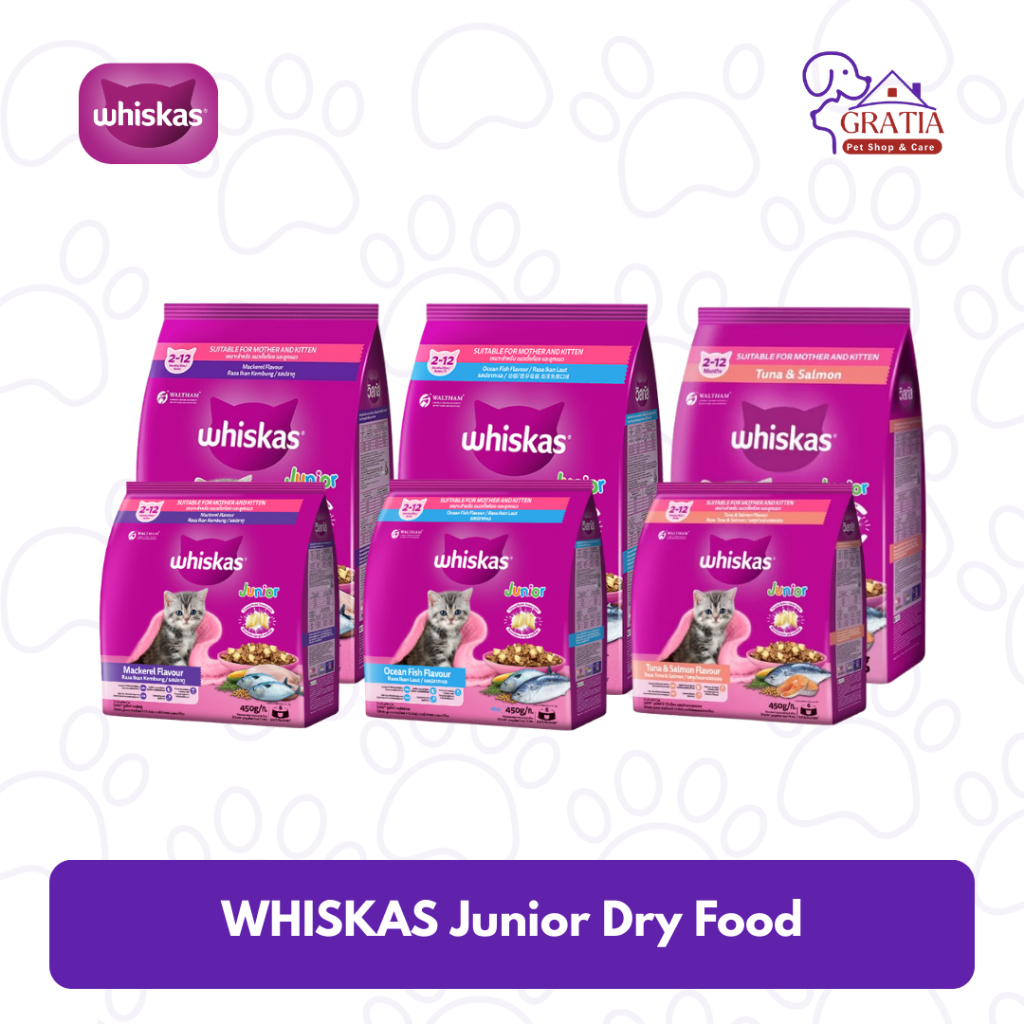 WHISKAS Junior Dry Food Makanan Kitten Kering