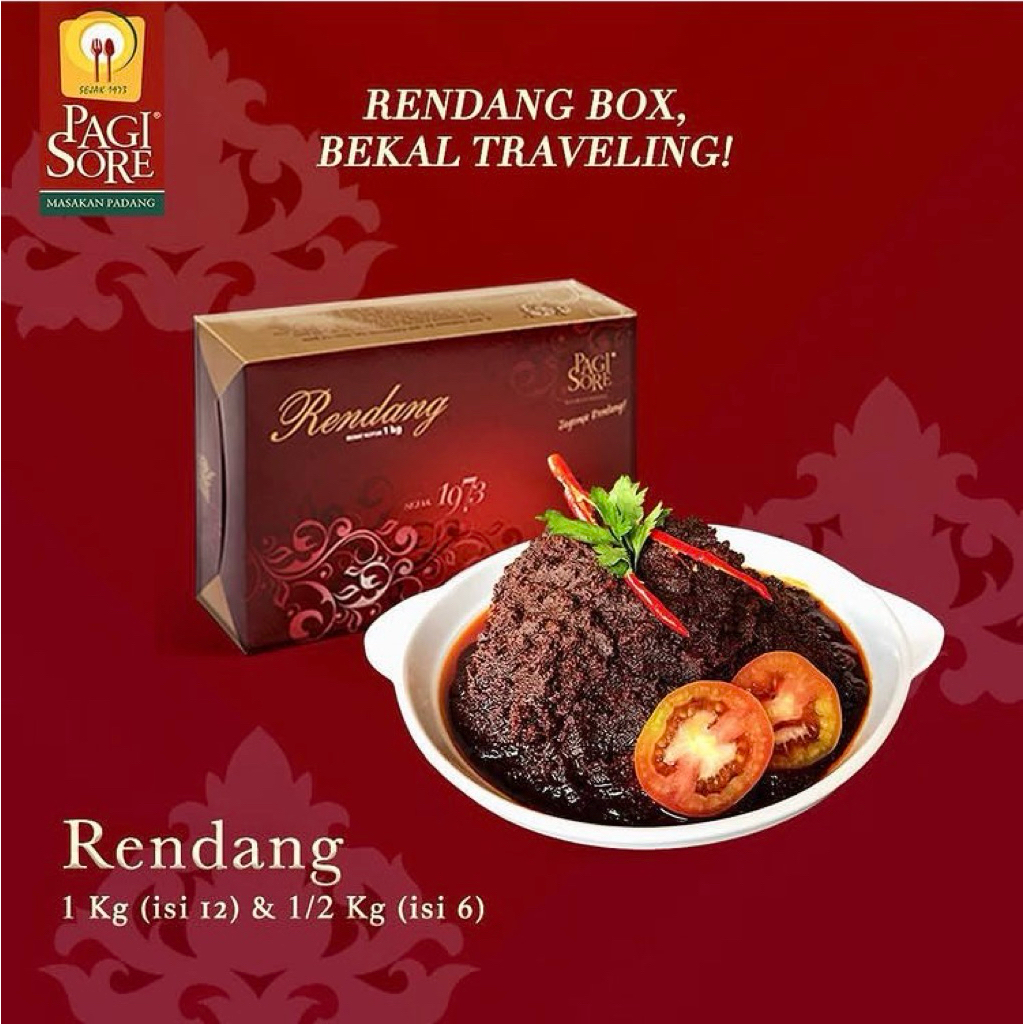READY RENDANG DAGING PAGI SORE 1/2 KG RENDANG DAGING PAGI SORE 1 KG