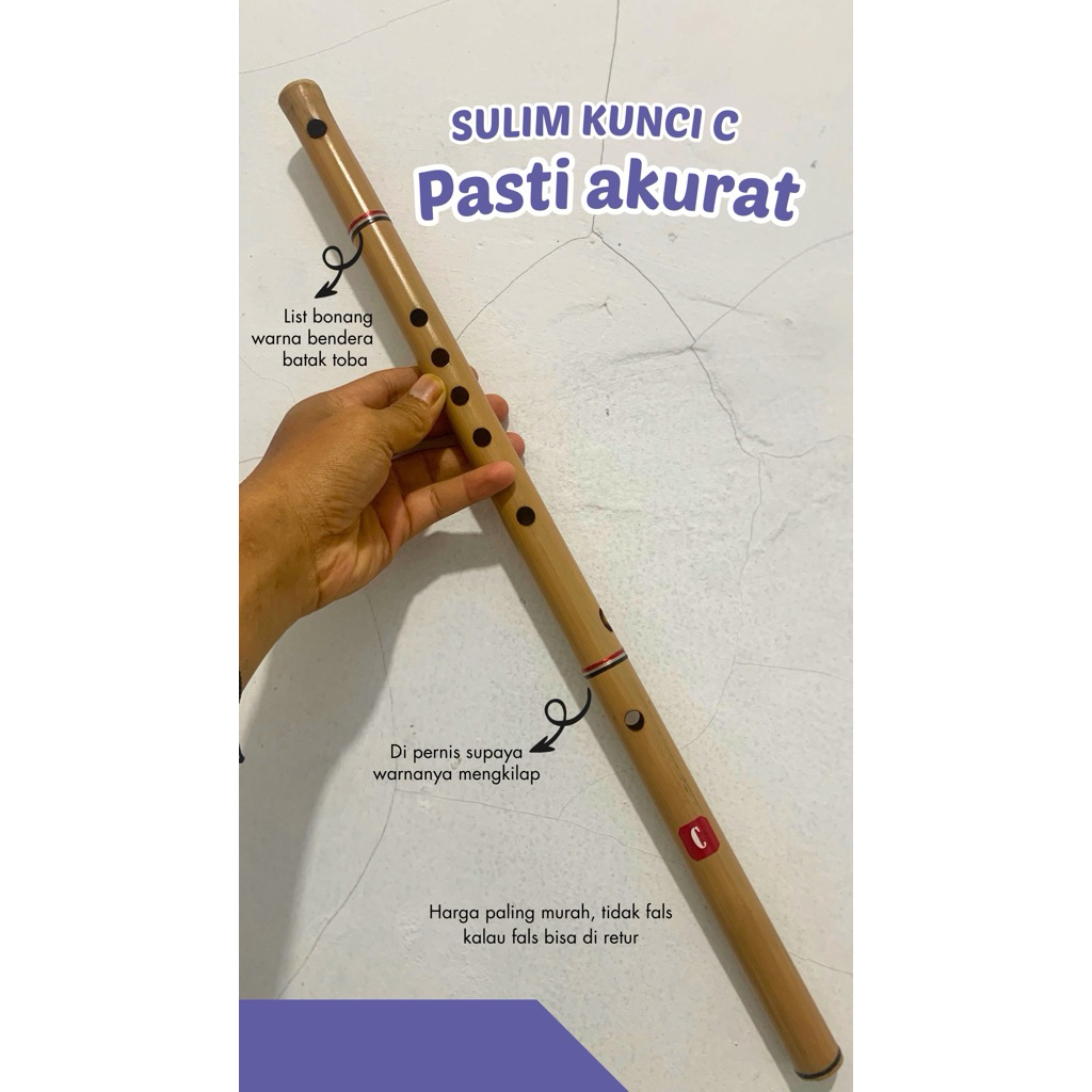 SERULING BATAK KUNCI C POLOS