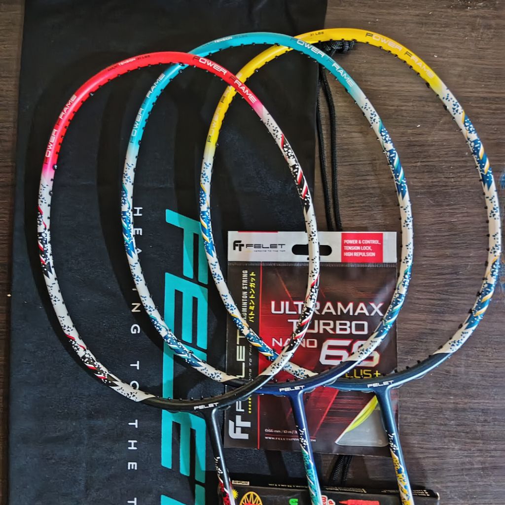 Raket Badminton Felet Alunzo 990 Original 4UG1 31Lbs