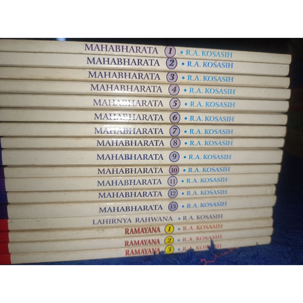 komik Wayang set Komik Mahabharata, Komik Ramayana, dan Komik Lahirnya Rahwana, total 17 Buku lengka