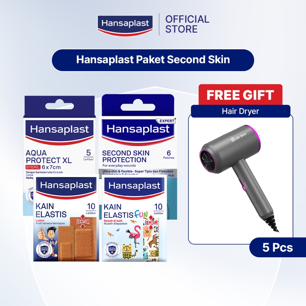Hansaplast Paket Second Skin FREE Hair Dryer
