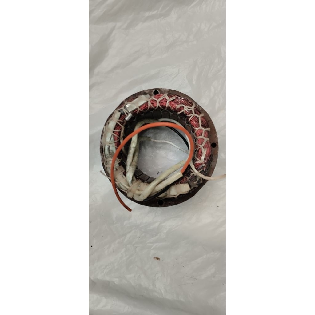 Stator motor utk kompresor 3/4 Hp (oiles) bekas rusak