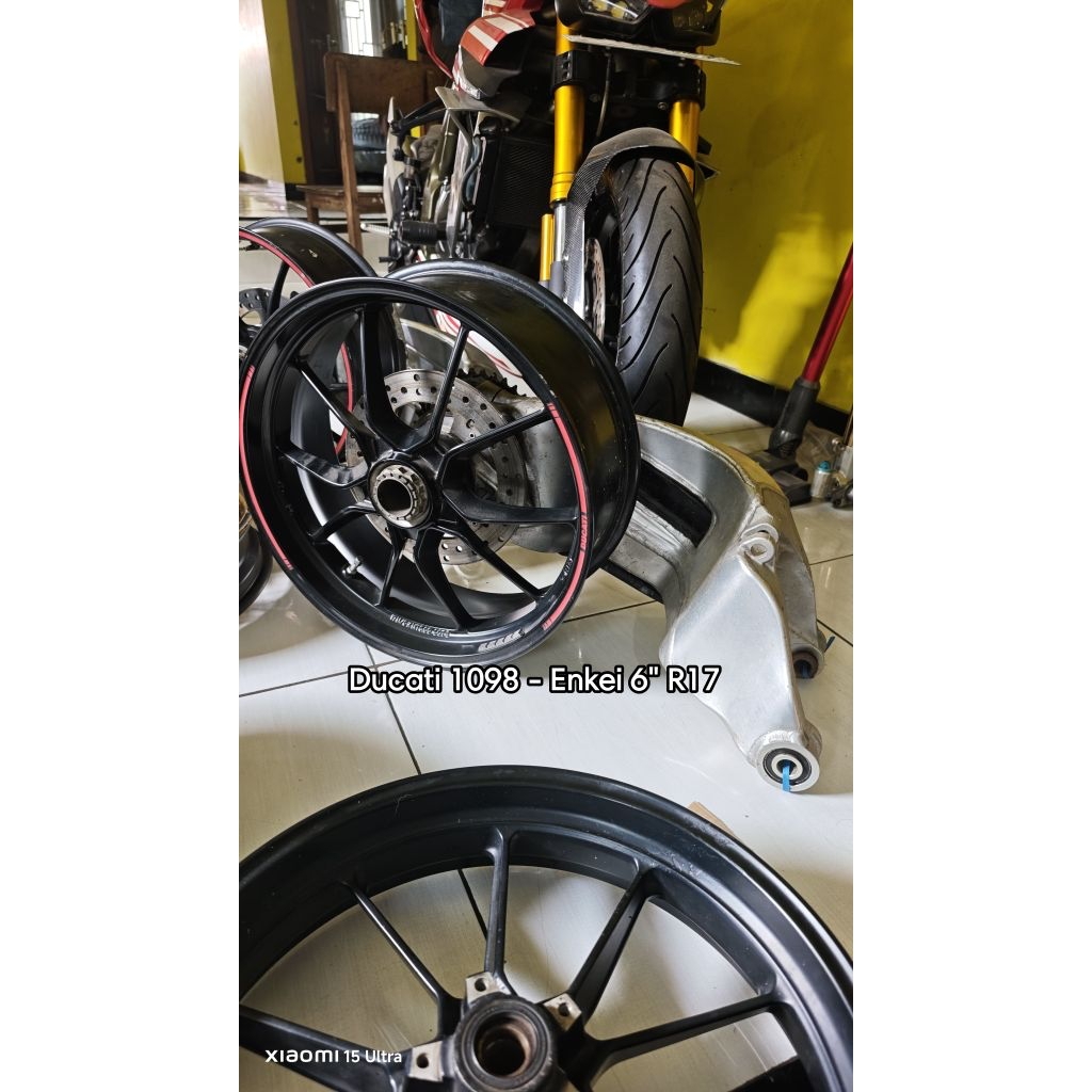 proarm limbah moge ducati 1098 velg enkei 6 inchi