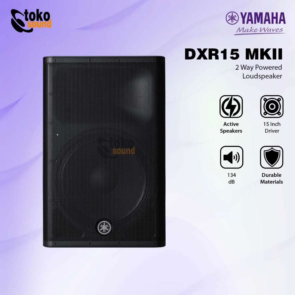 Yamaha DXR15MKII DXR15 MKII DXR 15 MKII - 15 Inch Speaker Active