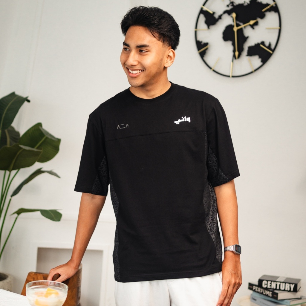 T-shirt Oversize Persebaya Sideline Mosaic Ramadhan - Black | Persebaya Store