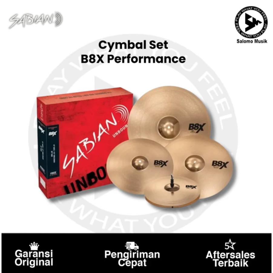 Cymbal Sabian B8X Performance Set