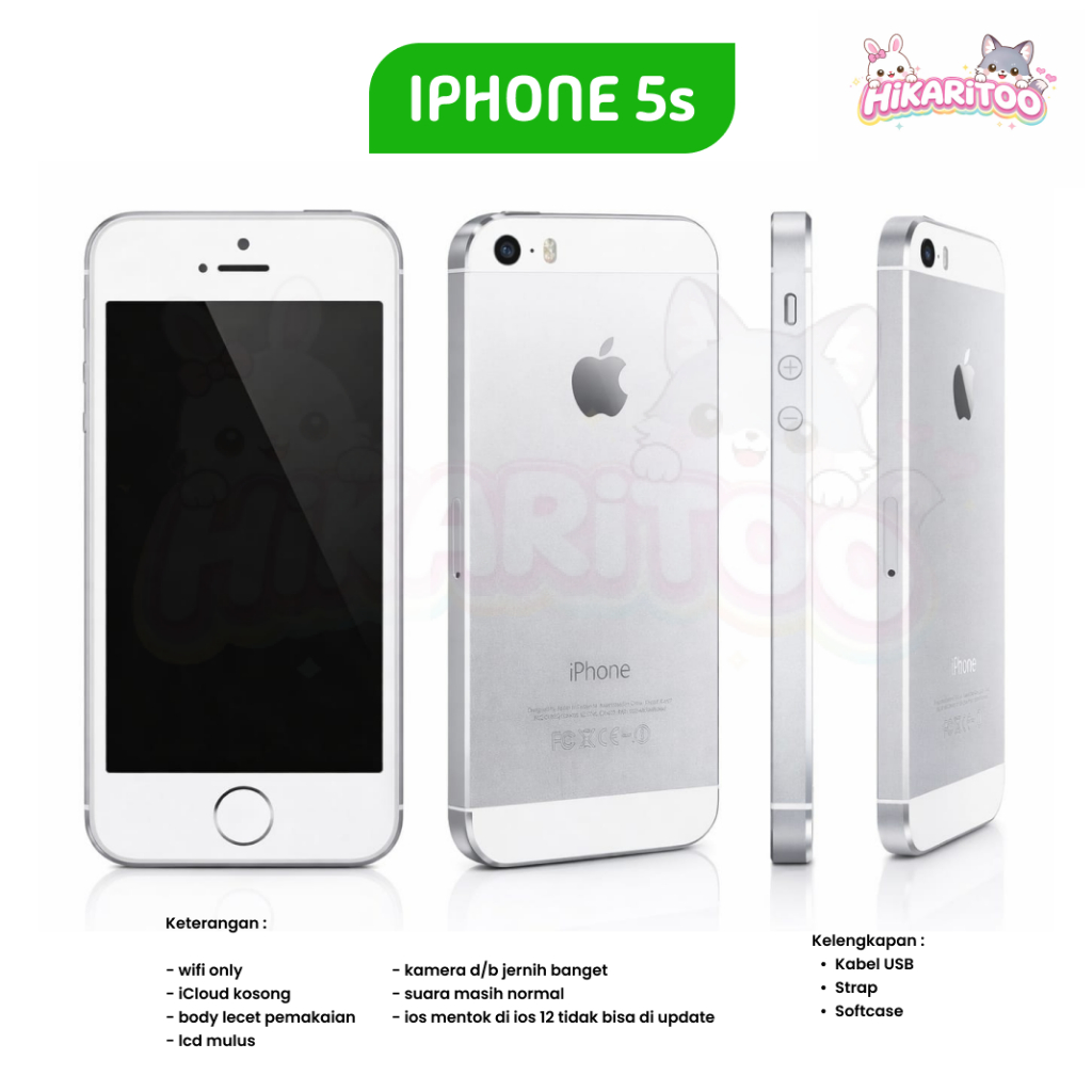 IPHONE 5S SECOND BERKUALITAS (GARANSI)