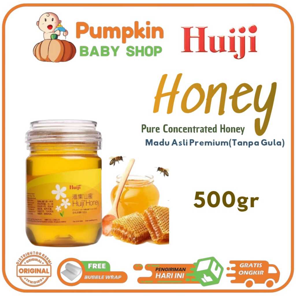 Huiji Honey 500gr Madu Asli Premium (Bebas Gula) - Madu Huiji