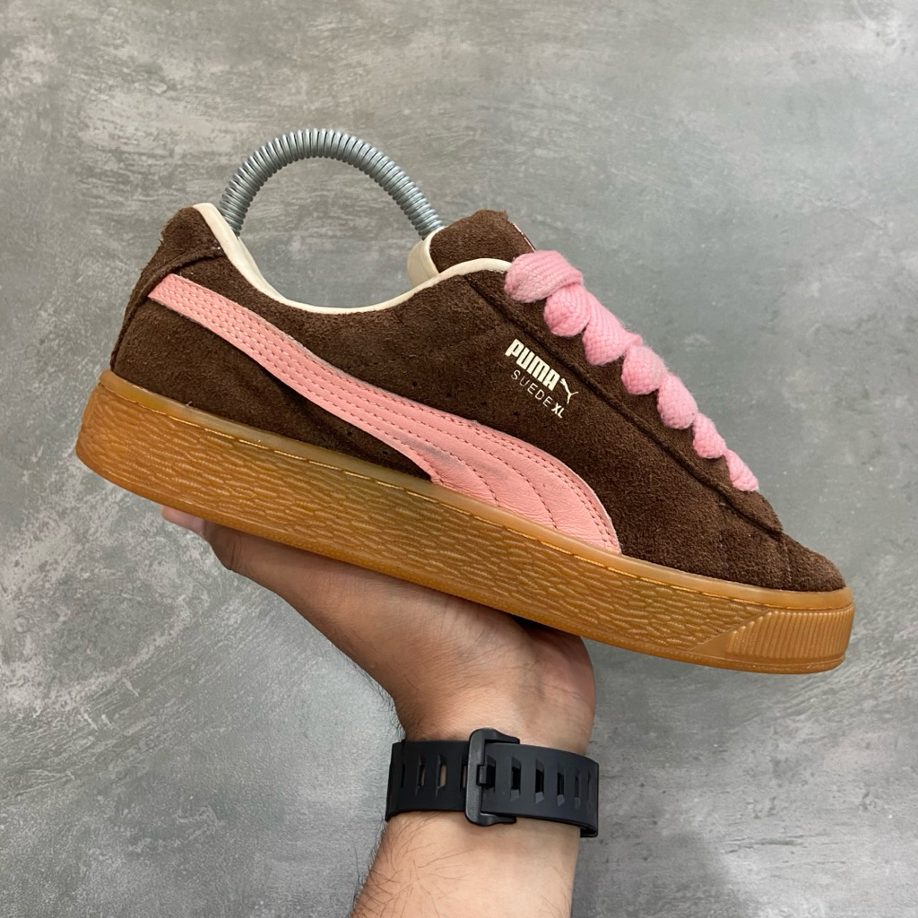 [Size 38] Rare Puma Suede XL Brown Chestnut Peach Smoothie Second Original. Harga Barunya 2.5 Juta R