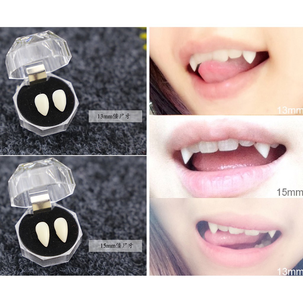 PROMO 5.5 Gigi taring Palsu fake teeth mainan vampire / Gigi  zombie serigala / Gigi Halloween PARTY