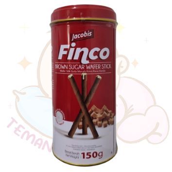 Jacobis Finco 150gr  Brown Sugar Wafer Stick Kemasan Kaleng