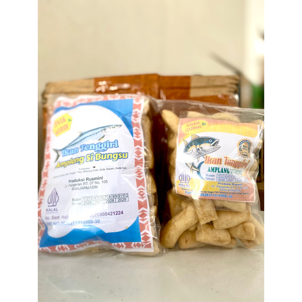 Amplang Tenggiri Rusmini / amplang ikan tenggiri