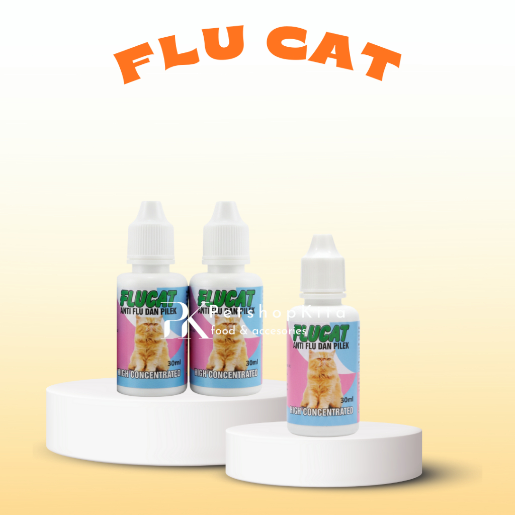 Flu Cat 30ml - Obat Flu & Pilek Kucing FluCat Antibiotik Kucing Catflu