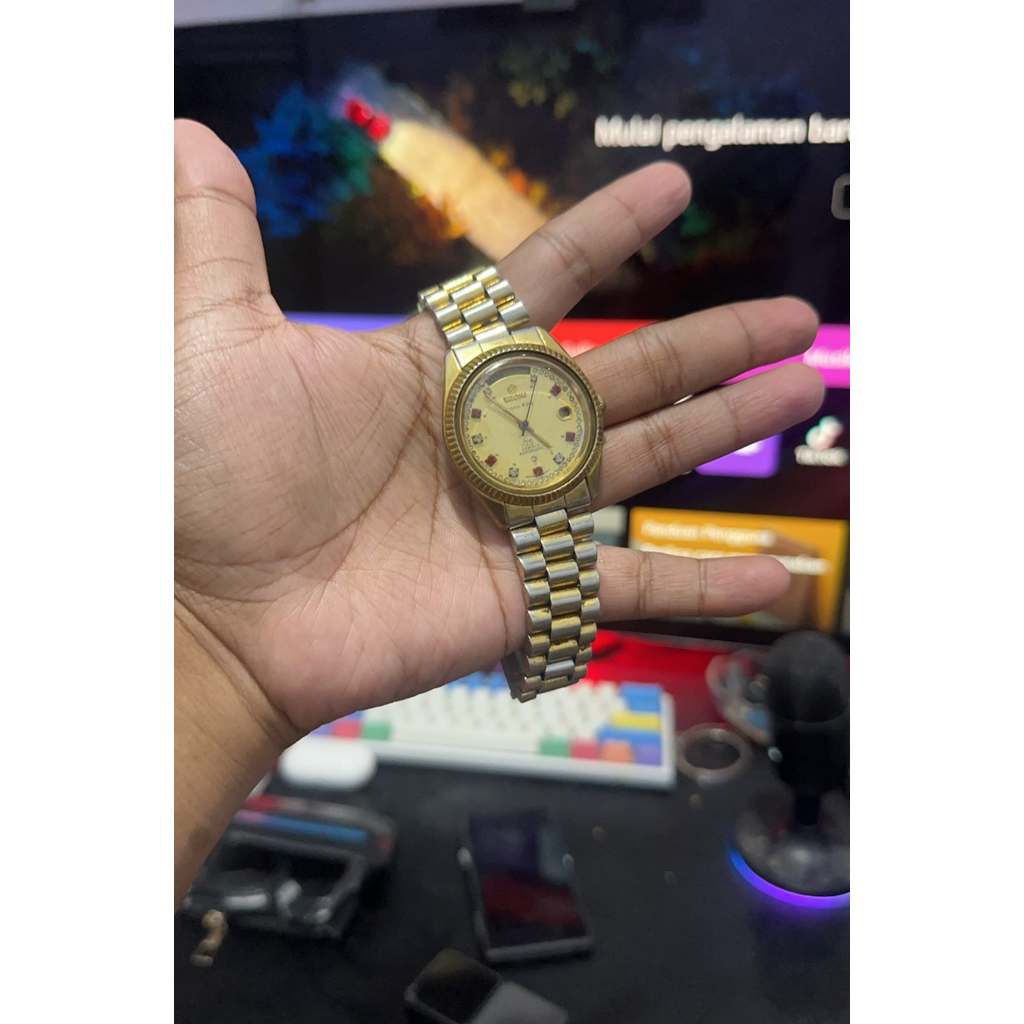 preloved jam tangan titoni cosmo king rotomatic