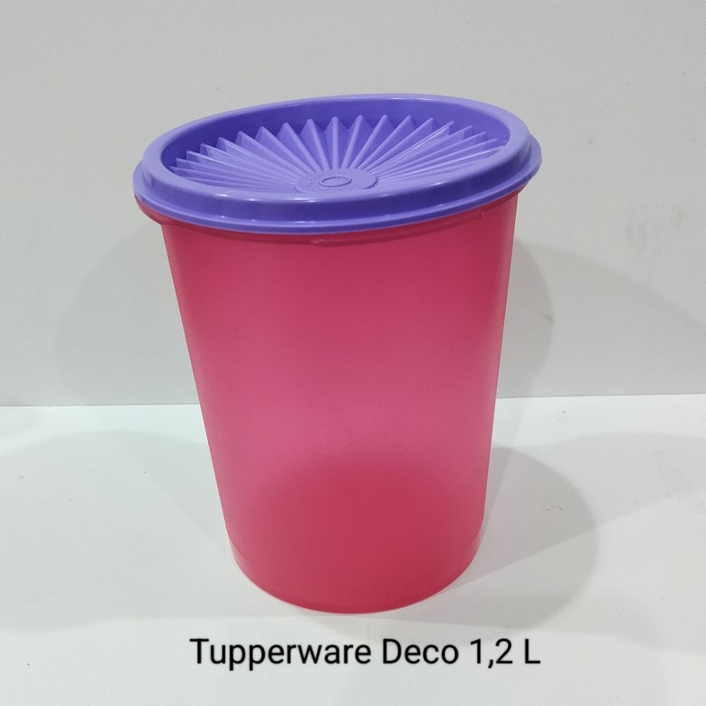 Tupperware Toples Deco 1,2 L Ori Baru Tutup Kipas