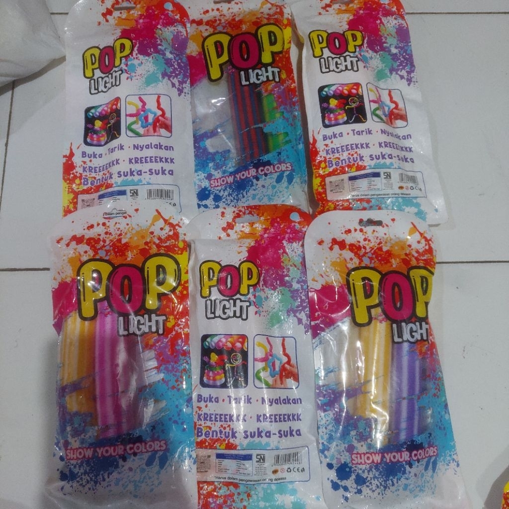 Pop light mainan anak