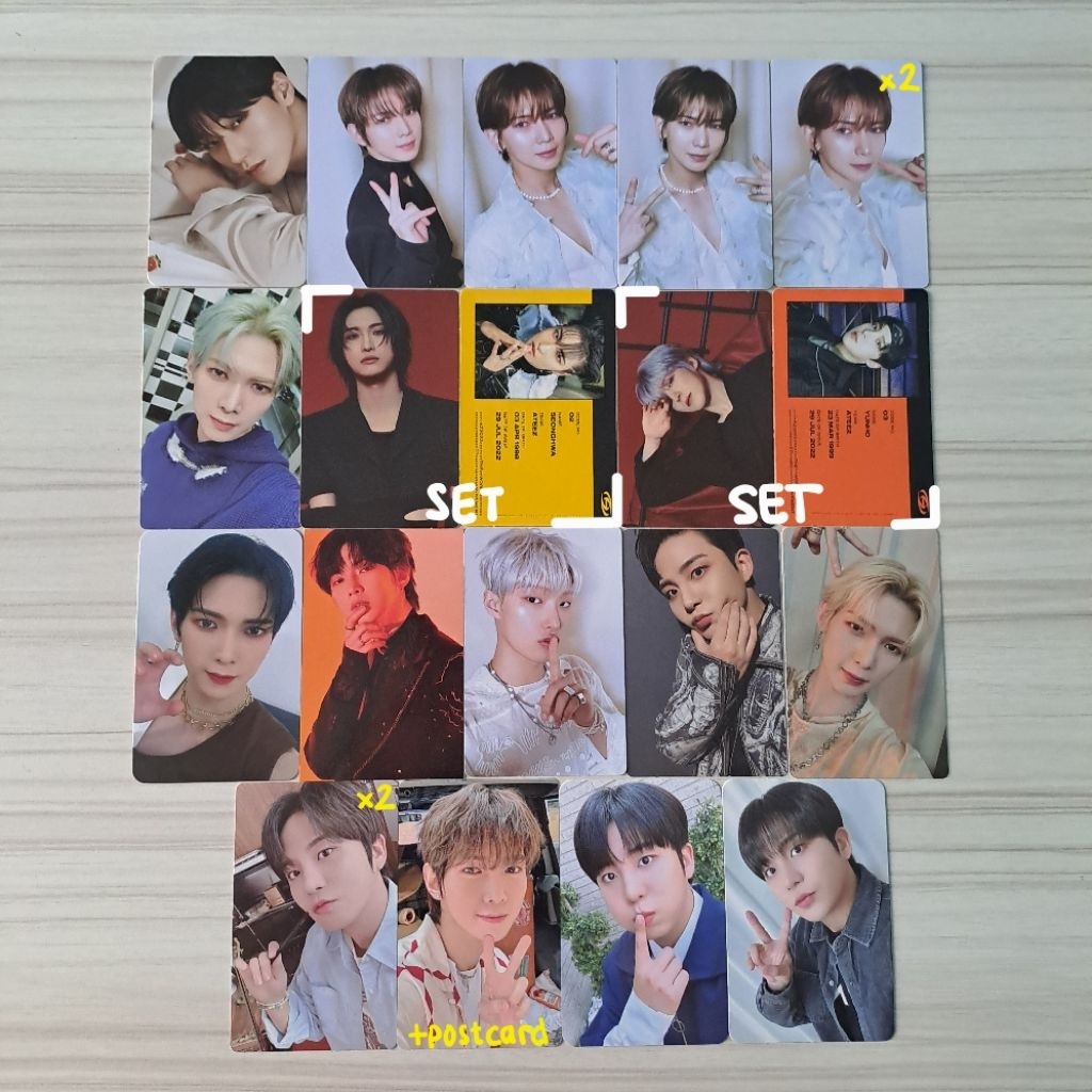 Official PC Photocard ATEEZ Seonghwa Yunho Yeosang San Mingi Jongho
